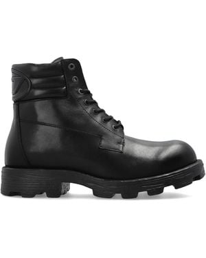 DIESEL Leather Boots 'D-Hammer' - Black