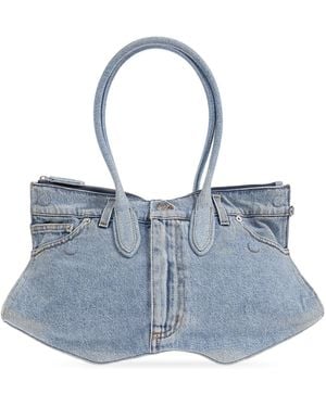 McQueen Denim Bag 'Manta' - Blue