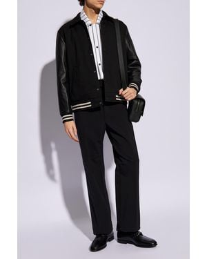 Ferragamo Pleat-Front Pants - Black