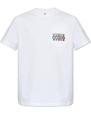 MCM Cotton T-Shirt With Pocket - White