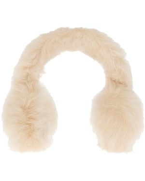 Burberry Fur Earmuffs - White