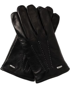 Our Legacy Leather Gloves - Black
