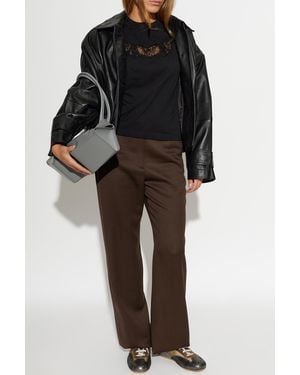 McQueen Cotton Oversize T-Shirt - Black