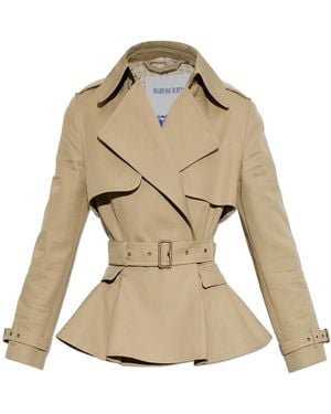 Burberry Short Trench Coat 'Pembury' - Natural