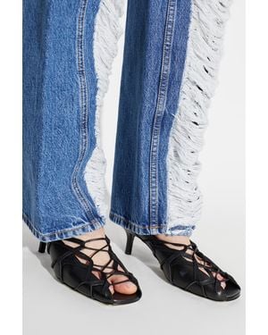 IRO Heeled Mules "Corset" - Blue