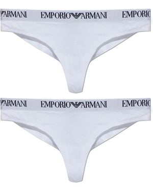 Emporio Armani Two-Pack Cotton Briefs - White