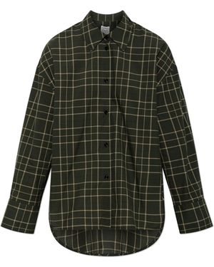 TOTEME Checked Shirt - Green
