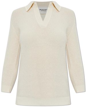 Isabel Marant Polo "Nathalie" Mujer - White