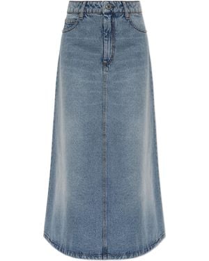 Ami Paris Denim Skirt - Blue