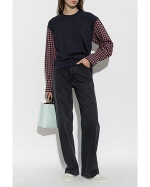 Marni Long Sleeve T-Shirt - Blue