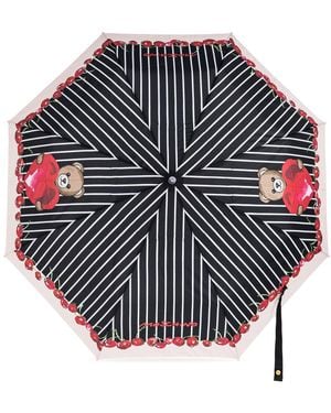 Moschino Folding Umbrella - Black