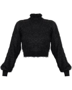Max Mara Crop Turtleneck 'Adorno' - Black