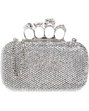 McQueen Clutch Bag "Knuckle" - Grey