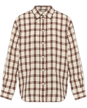 Rohe Checked Pattern Shirt - White