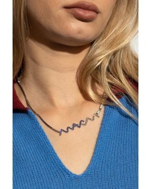 Marni Brass Necklace - Blue