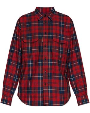 DSquared² Checked Shirt - Red
