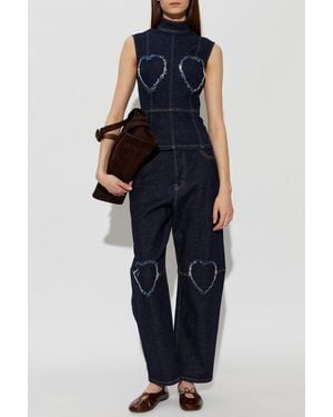 Moschino Sleeveless Denim Top - Blue