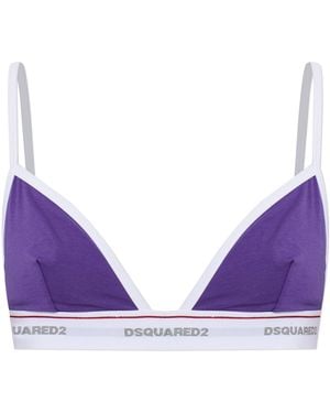 DSquared² Logo Bra - Purple