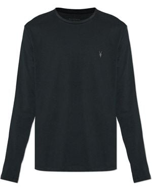 AllSaints Long Sleeve T-shirt Brace, - Black