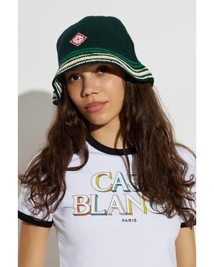 CASABLANCA Crochet Hat - Green