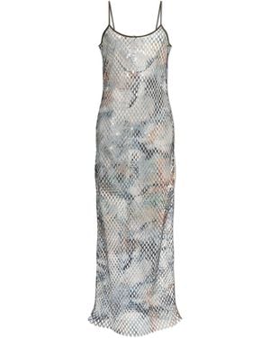 DIESEL Transparent Dress 'Gaya-Utlt' - White