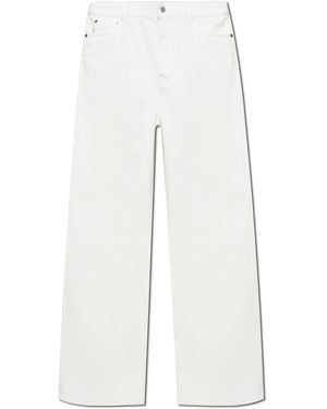 LACOSTE RUNWAY Jeans With Logo - White