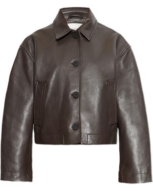 Studio Nicholson Leather Jacket 'Hain' - Brown