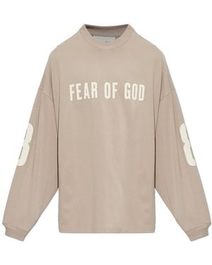 Fear Of God Cotton T-Shirt With Print - Natural
