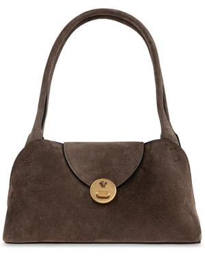 Versace Vivian Small Suede Bag - Brown