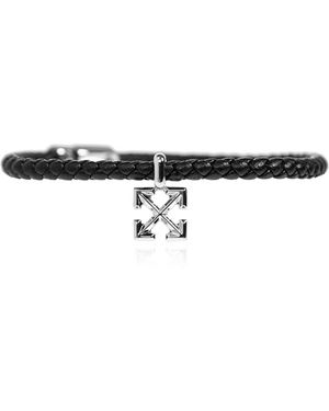 Off-White c/o Virgil Abloh Leather Bracelet - Black