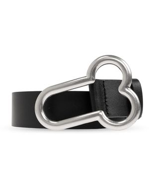 Carne Bollente Leather Belt - Black