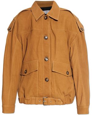 IRO Leather Jacket 'Barrie' - Brown