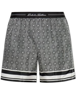 Dolce & Gabbana Silk Shorts - Grey
