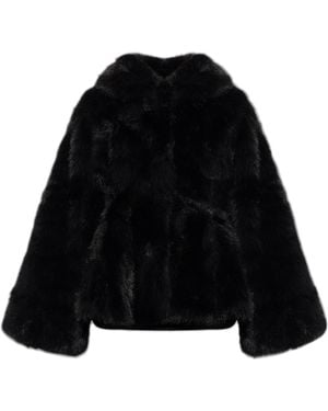 ROTATE BIRGER CHRISTENSEN Faux Fur - Black
