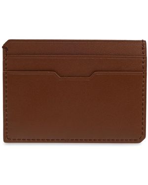 Lanvin Leather Card Holder - Brown