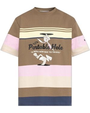 Iceberg T-Shirt With Colourful Print - Grey