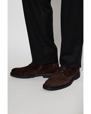 Fabi Suede Ankle Boots - Black