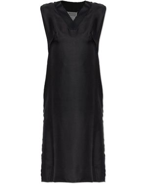 Maison Margiela Sleeveless Silk Dress - Black