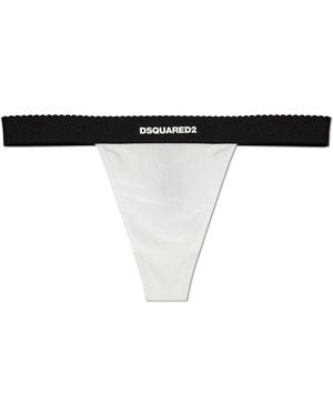 DSquared² Thongs With Logo - Black