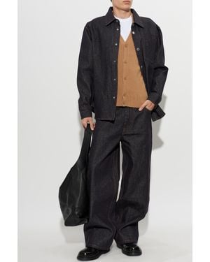 Ami Paris Straight-Leg Jeans - Black