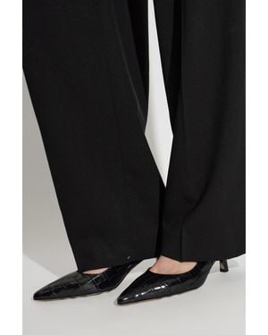 Burberry Leather Heeled Shoes - Black