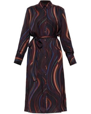 Paul Smith Dress With A Waist Belt - Multicolour