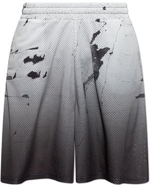 44 Label Group Perforated Shorts - Grey