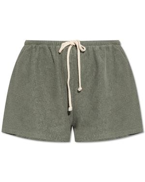 American Vintage Terry Cotton Shorts - Green