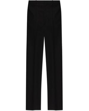 Jil Sander Wool Pleated Trousers - Black