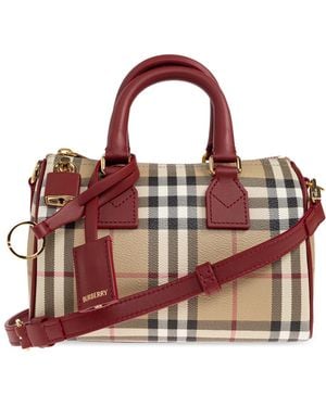 Burberry 'Bowling Mini' Hand Bag - Red