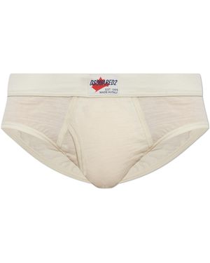 DSquared² Wool Briefs - Natural
