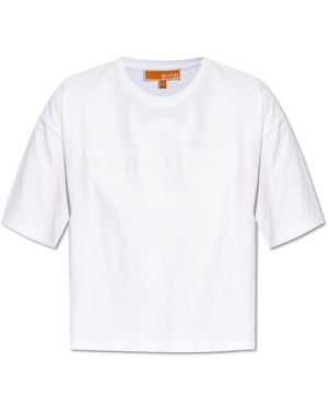 MICHAEL Michael Kors Loose-Fit T-Shirt With Embroidered Logo - White