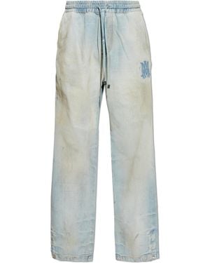 Amiri Jeans With Logo - Blue