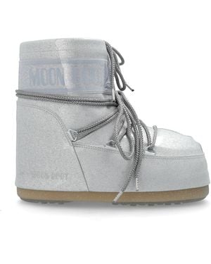 Moon Boot Snow Boots Icon Glitter - Grey